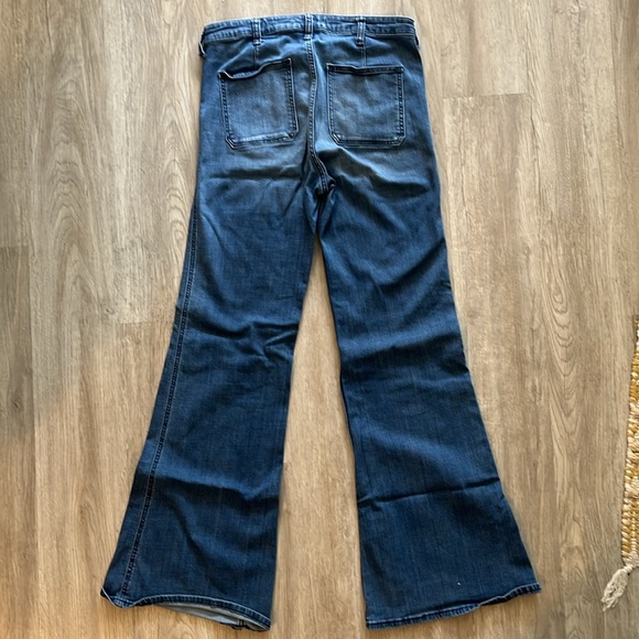 Abercrombie and Fitch button fly flare jeans - Picture 2 of 2